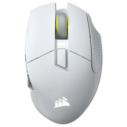 Безжична геймърска мишка CORSAIR SCIMITAR ELITE WIRELESS SE (CH-9314011-WW), Wireless/Bluetooth, 33000 DPI, RGB lighting, White