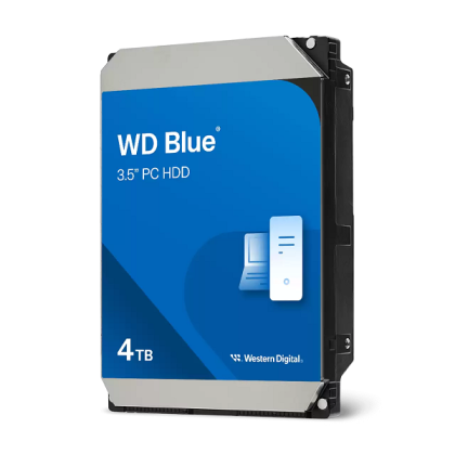 HDD 4TB WD Blue (WD40EZZX), 3.5", SATA 6Gb/s, 5400rpm, 128MB cache