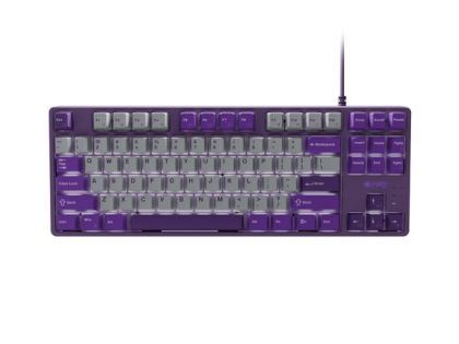 Геймърска клавиатура FURY Kanabo K2 (NFU-2350), Wired, Mechanical Linear Switch, White backlight, US layout, USB, Grey-Violet