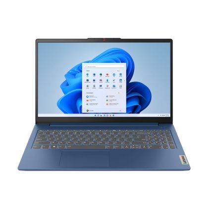 Лаптоп LENOVO IdeaPad Slim 3 15AMN8 (82XQ01F3BM), 15.6" FullHD (1920x1080) IPS, AMD Ryzen 5 40 (4M Cache, 2.8GHz up to 4.3GHz, 4 ядра), 16GB LPDDR5, 512GB SSD M.2, noOS, Abyss Blue