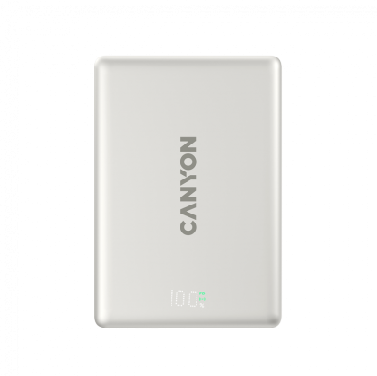 CANYON magnetic power bank OnPower 500 PD20W 5000mAh Aluminium Star Grey
