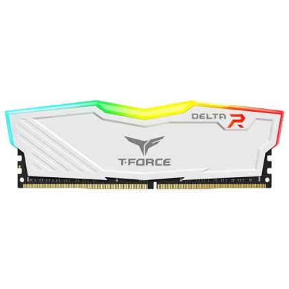 Памет TEAM DELTA R 8GB DDR4 3200MHz, RGB, White - TF4D48G3200HC16F01