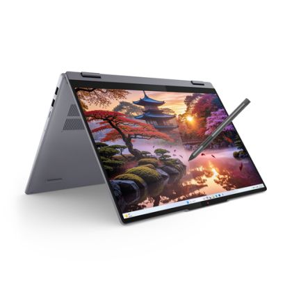 Лаптоп LENOVO IdeaPad 5 2-in-1 16AKP10, 16" WUXGA (1920x1200) Touch, AMD Ryzen™ AI 5 340 (2.0GHz up to 4.8GHz, 6 ядра), 16GB LPDDR5x, 1TB SSD M.2, Digital Pen, Windows 11 Home, Luna Grey - 83KU000FBM