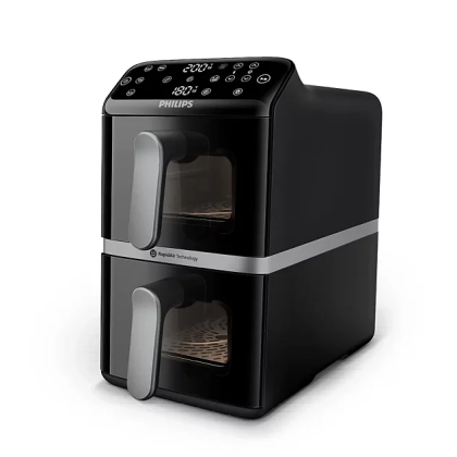 PHILIPS Airfryer Series 4000 Dual basket 6 Preset Menus