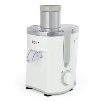 Сокоизстисквачка Oliver Voltz OV51160C, 400W, 600 мл, 2 степени, Голям отвор, Контейнер за отпадъци, Тиха, Бял