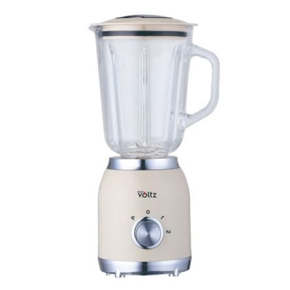 Блендер Voltz OV51162G, 600W, 1.5 л, 2 скорости + Pulse, Стъклена кана, Крем