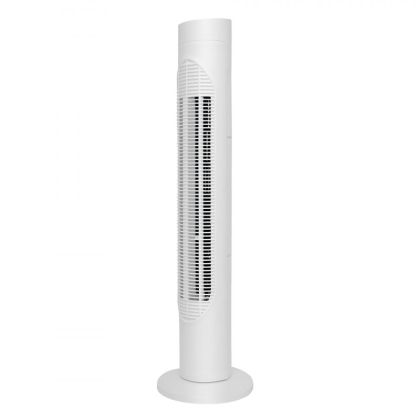 Вентилатор кула Elite ETTF-0331, 50W, 3 скорости, Таймер, LED, Тиха работа, Дистанционно, Бял