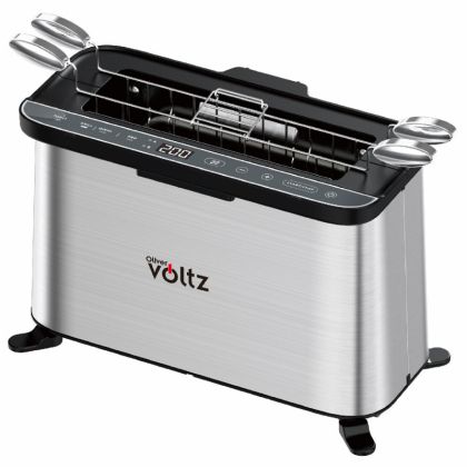 Мултифункционален уред за готвене 4в1 Oliver Voltz OV51015R, 1700W, 240x225 мм, Защита от прегряване, Инокс/Черен