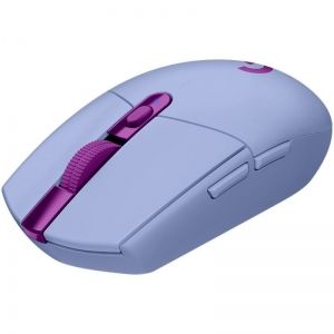 Безжична мишка LOGITECH G305 (910-006022), Wireless, 12000 DPI, 6 бутона, USB, Lilac