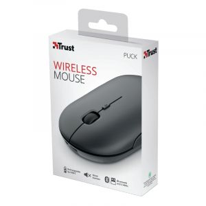 Мишка TRUST Puck, Wireless & BT, 1600DPI, Black