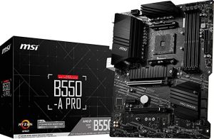 Дънна платка MSI B550-A PRO ( AM4, 4 x DDR4, 2 x M.2, DP, HDMI ) ATX