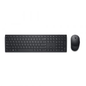 Безжична клавиатура + мишка Dell Pro KM5221W (580-AJRX), Wireless Keyboard and Mouse, USB, Black