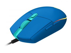Геймърска мишка LOGITECH G203 LIGHTSYNC (910-005798), RGB LIGHTING, DPI 8000, USB, Blue