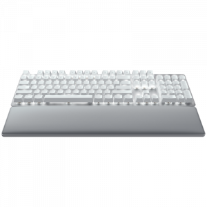 Безжична геймърска клавиатура RAZER Pro Type Ultra - US Layout (RZ03-04110100-R3M1), Bluetooth/Wireless, Razer Yellow Mechanical Switch, White LED, USB-C, White