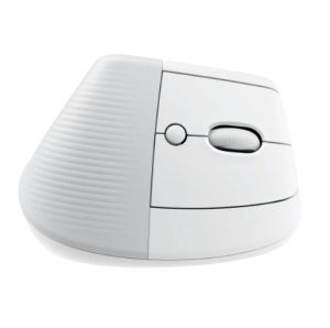 Вертикална безжична мишка LOGITECH Lift (910-006475), Wireless/Bluetooth, 4000DPI, USB, Off-white