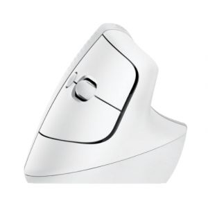Вертикална безжична мишка LOGITECH Lift (910-006475), Wireless/Bluetooth, 4000DPI, USB, Off-white