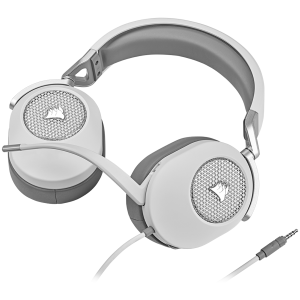 Геймърски слушалки CORSAIR HS65 SURROUND (CA-9011271-EU), Wired Gaming Headset — White (EU)