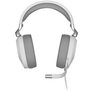 Геймърски слушалки CORSAIR HS65 SURROUND (CA-9011271-EU), Wired Gaming Headset — White (EU)