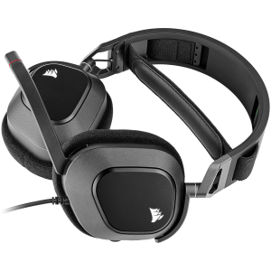 Геймърски слушалки CORSAIR HS80 RGB USB (CA-9011237-EU), Wired Gaming Headset — Carbon (EU)
