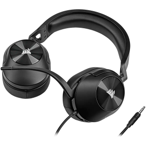 Геймърски слушалки CORSAIR HS55 STEREO (CA-9011260-EU), Wired Gaming Headset — Carbon (EU)