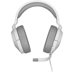Геймърски слушалки CORSAIR HS55 STEREO (CA-9011261-EU), Wired Gaming Headset — White (EU)