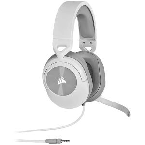 Геймърски слушалки CORSAIR HS55 STEREO (CA-9011261-EU), Wired Gaming Headset — White (EU)