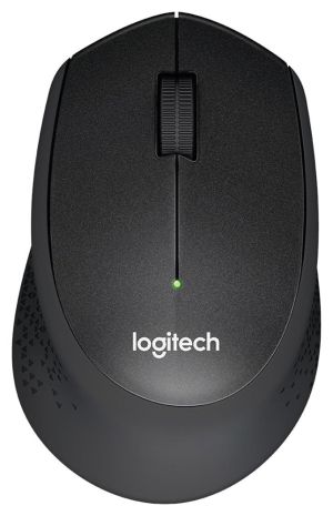 Безжична мишка LOGITECH M330 SILENT PLUS , Wireless, 1000 DPI, 3 бутона, Black - 910-004909