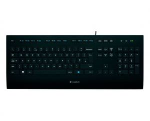 Клавиатура LOGITECH K280E, С кабел, USB, Black - 920-005217