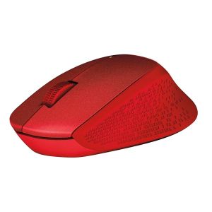 Безжична мишка LOGITECH M330 SILENT PLUS, Wireless, 1000 DPI, 3 бутона, Red - 910-004911