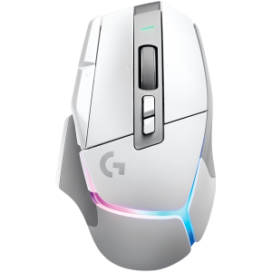 Безжична геймърска мишка LOGITECH G502 X PLUS (910-006171), LIGHTSPEED wireless, 25600DPI, 8-zone RGB, White