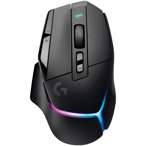 Безжична геймърска мишка LOGITECH G502 X PLUS (910-006162), LIGHTSPEED wireless, 25600DPI, 8-zone RGB, Black