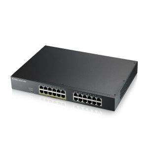 Комутатор ZyXEL GS1915-24E, 24-port GbE Smart hybrid mode Switch, standalone or NebulaFlex Cloud, rackmount, fanless