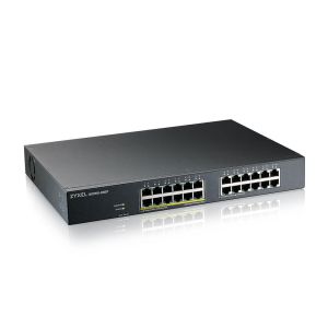 Комутатор ZyXEL GS1915-24E, 24-port GbE Smart hybrid mode Switch, standalone or NebulaFlex Cloud, rackmount, fanless