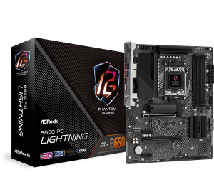 Дънна платка ASROCK B650 PG Lightning (AMD AM5, 4xDDR5, 3xM.2, 2.5G LAN, HDMI) ATX