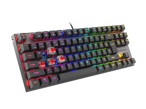 Геймърска клавиатура GENESIS Thor 303 TKL (NKG-1882), Mechanical , RGB Backlight, Red Switch, US Layout, Black