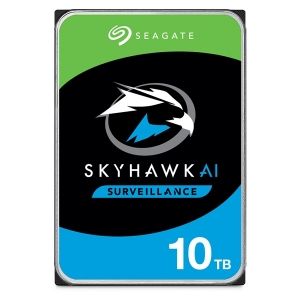 HDD 10TB SEAGATE SkyHawk AI Surveillance (ST10000VE001), 3.5", SATA 6Gb/s, 7200 rpm, 256 MB cache, for NVR