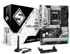 Дънна платка ASROCK Z790 Steel Legend WiFi (Intel 1700, 4xDDR5, 4xHyper M.2, 1xBlazing M.2,  2.5G LAN, WiFi6E, HDMI, DP) ATX 