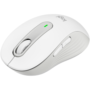 Безжична мишка LOGITECH Signature M650 for Business Medium (910-006275), Bluetooth, 4000 DPI, Off-white Medium