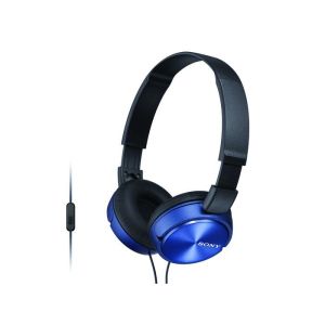 Слушалки SONY MDR-ZX310AP, 3.5 mm, Blue