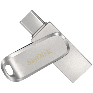 USB памет 1TB SANDISK Ultra Dual Drive Luxe, USB 3.0/USB Type-C, Metal Silver