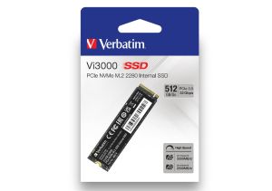 SSD 512GB VERBATIM Vi3000, M.2 2280 PCIe Gen 3.0 x4 NVMe, 3D NAND