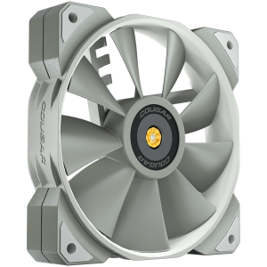 Охладител за кутия COUGAR MHP 120 White, 120mm 4-pin PWM fan, 600-2000RPM, HDB Bearing, Anti-vibration Dampers, Extension Cable + Low-Noise Adapter, Case + Radiator screws, 82.48 CFM, 4.24mm H20, 34.5 dBA (Max)