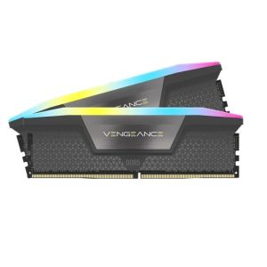 Памет CORSAIR 32GB DDR5 6000MHz (2x16GB) VENGEANCE RGB DDR5 Cool Grey