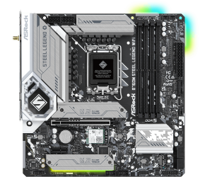Дънна платка ASROCK B760M Steel Legend WiFi (Intel 1700, 4xDDR5, 3xHyper M.2, 2.5G LAN, Wi-Fi 6E, HDMI, DP)  Micro ATX