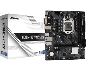 Дънна платка ASROCK H510M-HDV/M.2 SE (Intel 1200, 2xDDR4, 1xM.2, VGA, DVI-D, HDMI) Micro ATX