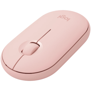 Безжична мишка LOGITECH M350S Pebble 2 (910-007014), Bluetooth, 4000DPI, Tonal Rose
