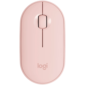 Безжична мишка LOGITECH M350S Pebble 2 (910-007014), Bluetooth, 4000DPI, Tonal Rose