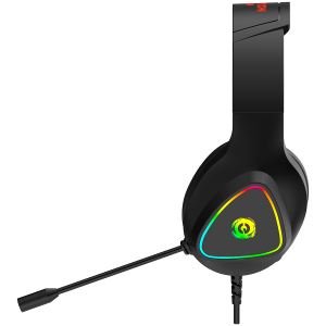 Геймърски слушалки CANYON Shadder GH-6 (CND-SGHS6B), Wired, RGB, 50мм, 2x3.5mm, Black