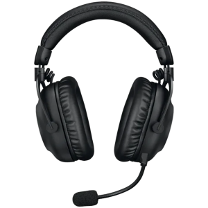 Безжични геймърски слушалки LOGITECH PRO X 2 LIGHTSPEED (981-001263), Bluetooth/Wireless 2.4GHz/3.5мм, Graphene 50 мм, Blue VO!CE, USB, Black
