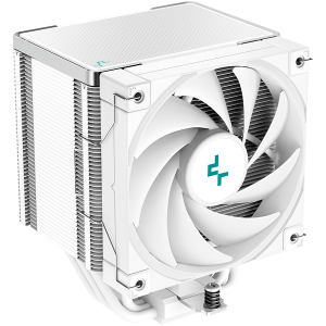 Охладител за процесор DeepCool AK500 WH, CPU Air Cooler, 1x120mm FK120 PWM Fan, TDP 240W, 5 Heatpipes, White, Intel LGA2066/2011-v3/2011/1700/1200/115x, AMD AM5/AM4, 127×117×158 mm(L×W×H), 3 Year Warranty